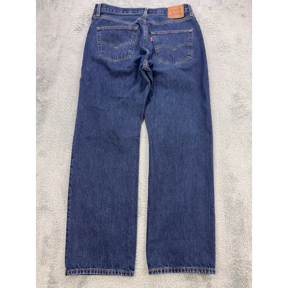 Levis Premium 501 Jeans Men 30x30 Blue 90's Original Button Fly Straight Whisker